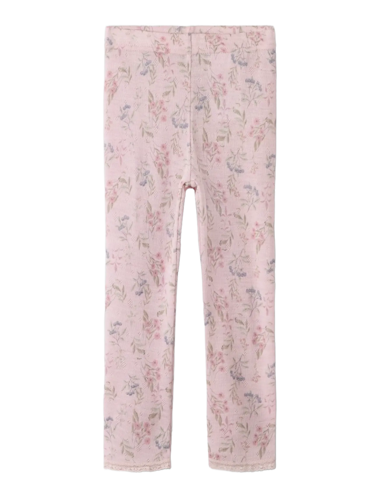 name it - NMFWANG WOOL NEEDLE LEGGING NOOS - underställ baby - violet ice - 2