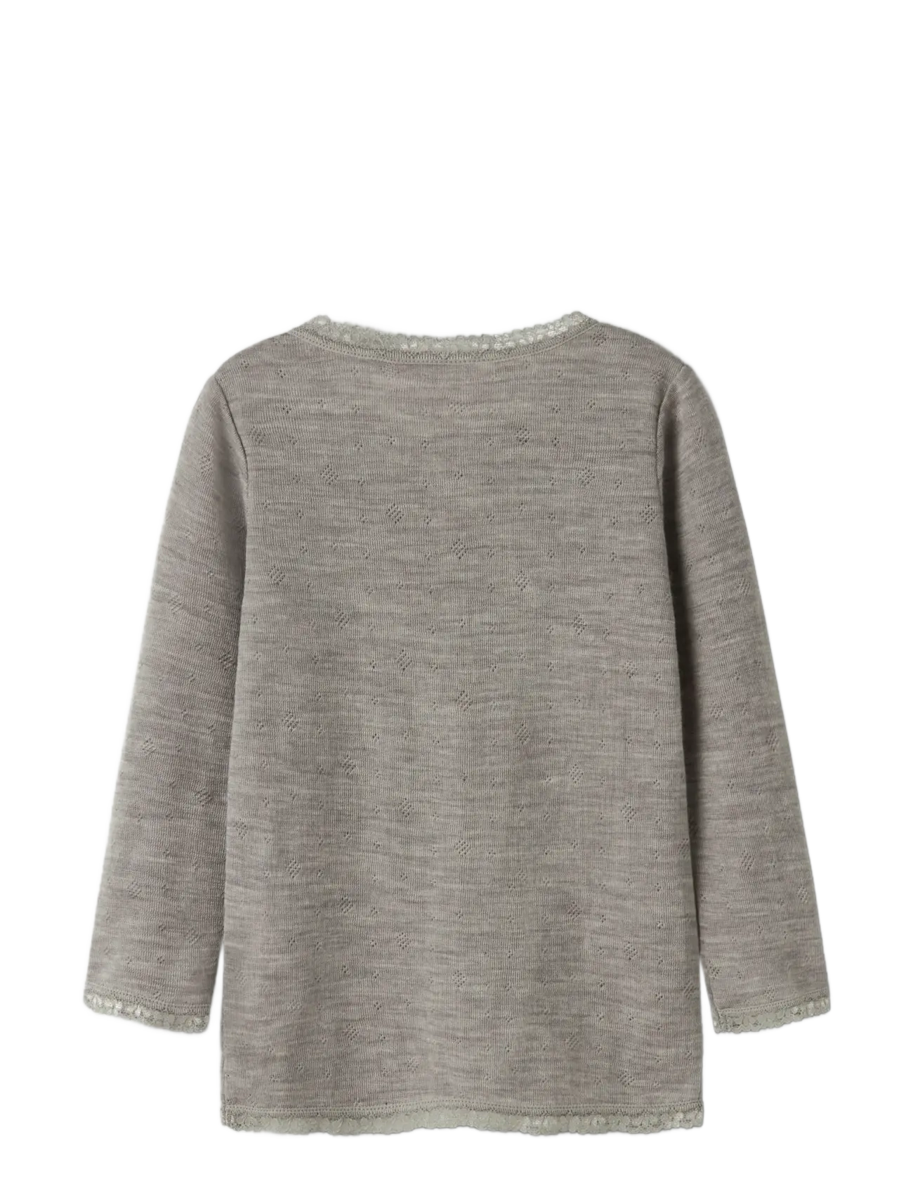 name it - NMFWANG WOOL NEEDLE LS TOP SOLID NOOS - pikkade varrukatega t-särgid - satellite - 1