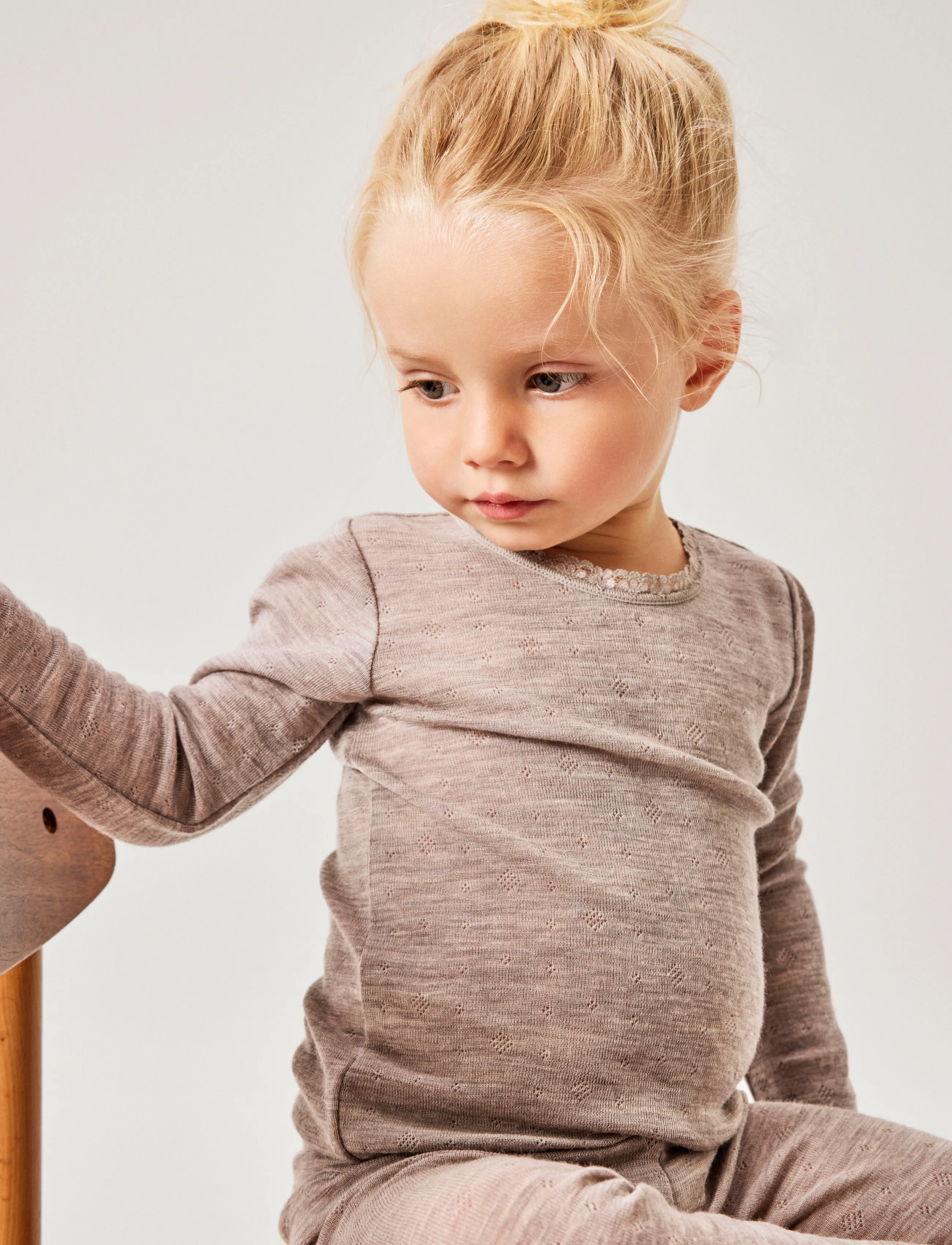 name it - NMFWANG WOOL NEEDLE LS TOP SOLID NOOS - pikkade varrukatega t-särgid - satellite - 3