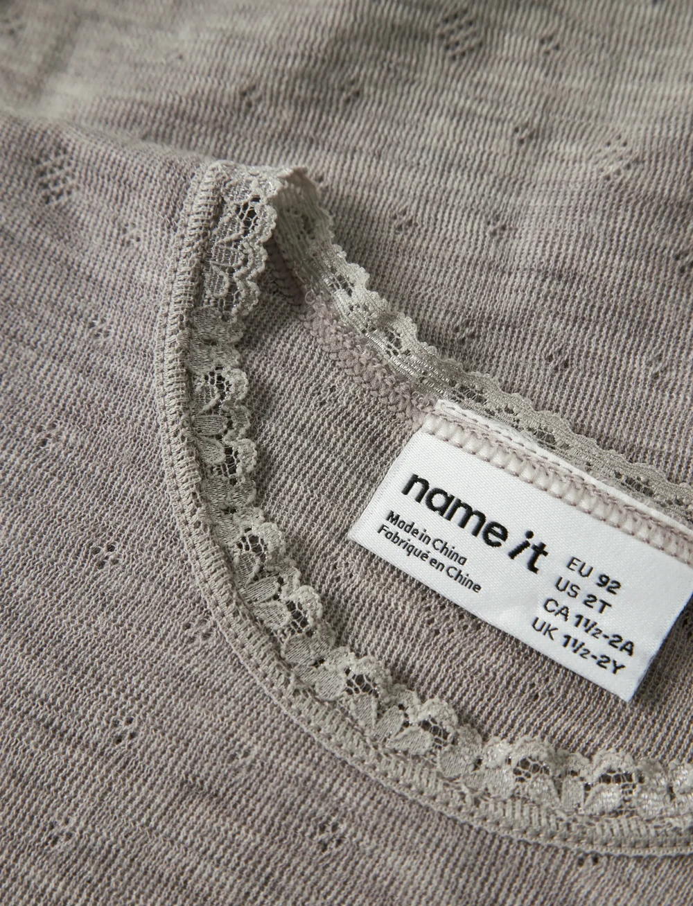 name it - NMFWANG WOOL NEEDLE LS TOP SOLID NOOS - long-sleeved t-shirts - satellite - 2