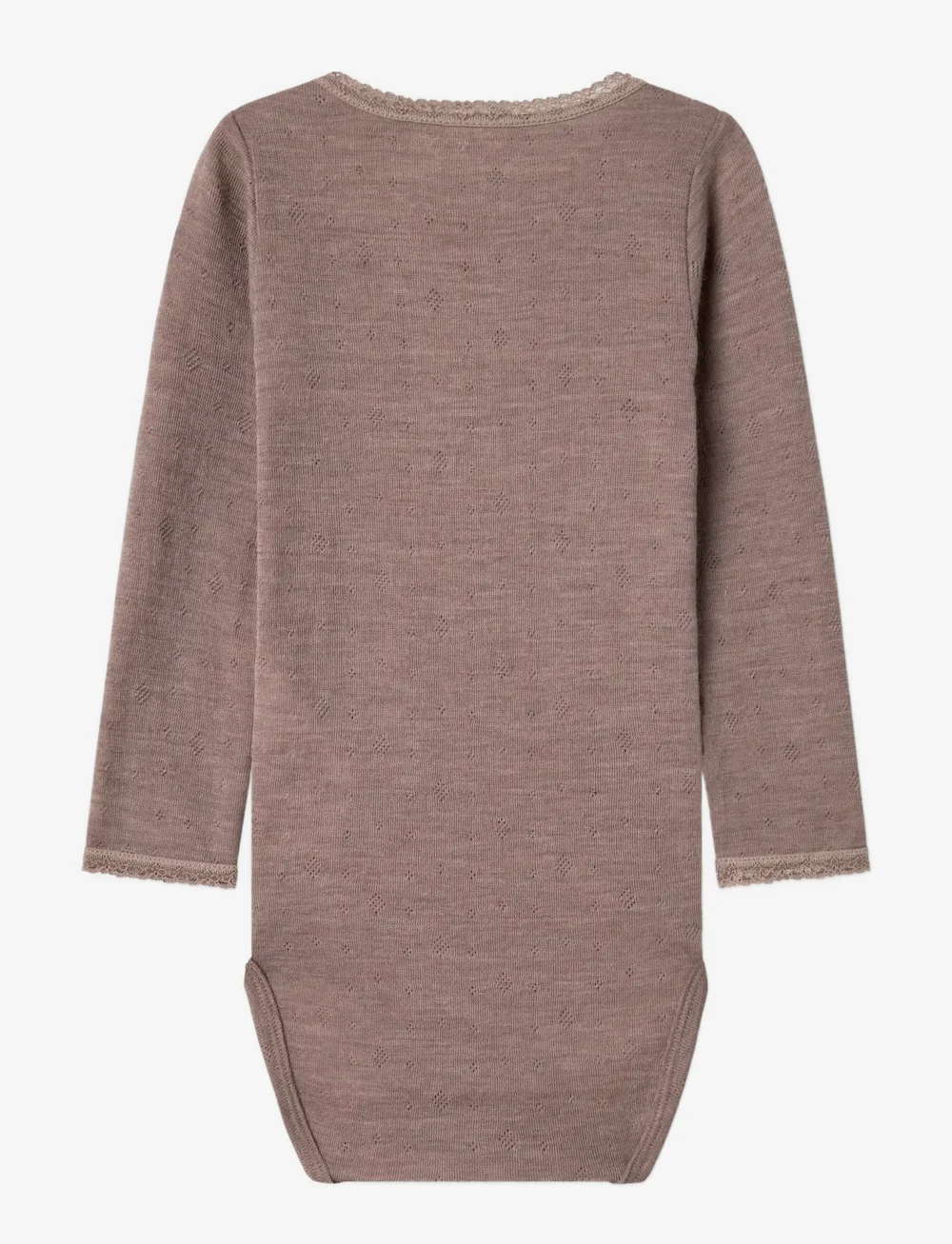 name it - NMFWANG WOOL NEEDLE LS BODY SOLID - base layer baby - antler - 2