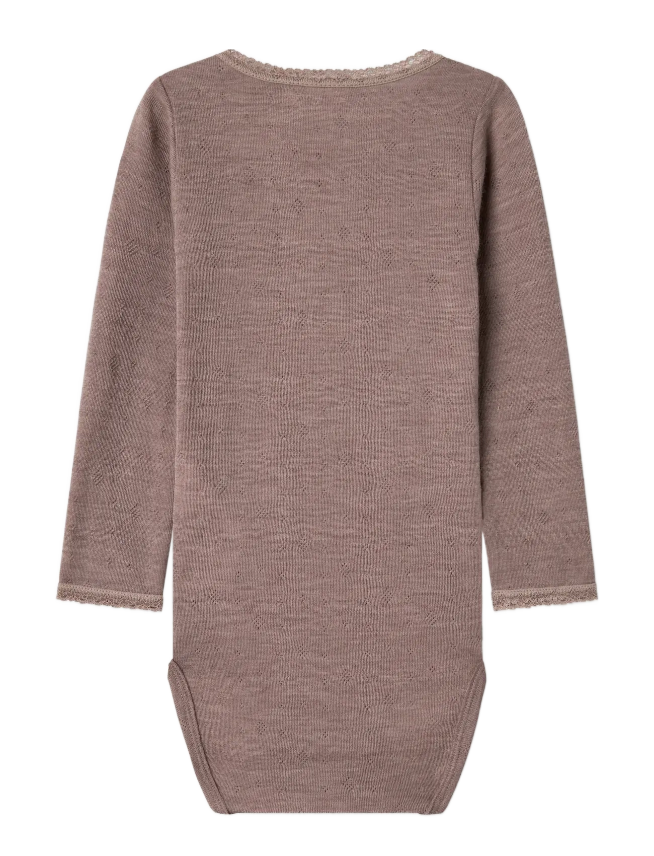 name it - NMFWANG WOOL NEEDLE LS BODY SOLID - de laveste prisene - antler - 2