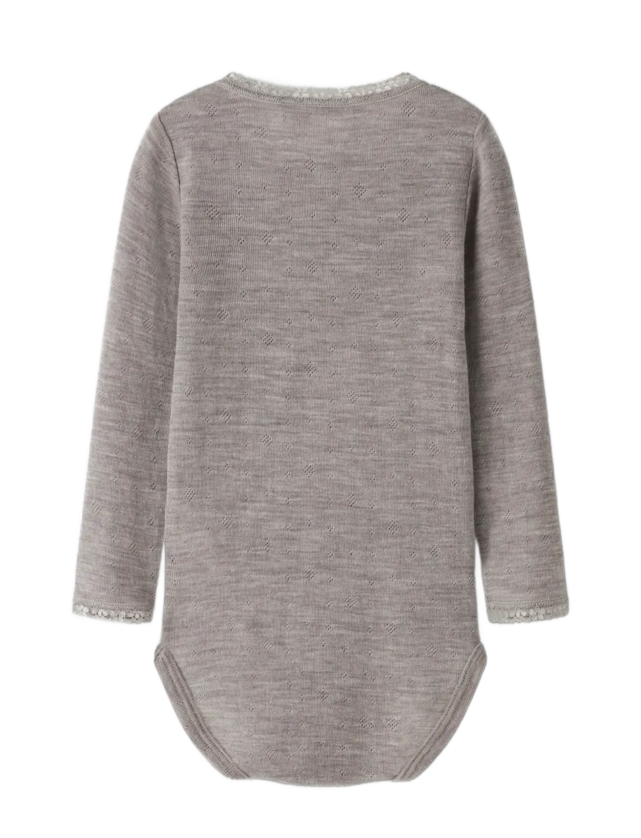 name it - NMFWANG WOOL NEEDLE LS BODY SOLID - underställ baby - satellite - 1