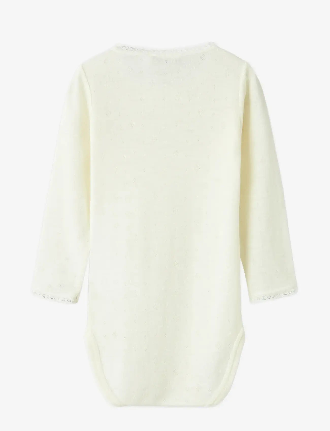 name it - NMFWANG WOOL NEEDLE LS BODY SOLID - madalaimad hinnad - snow white - 2