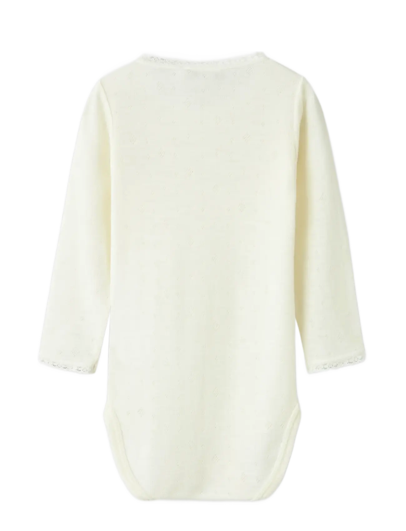 name it - NMFWANG WOOL NEEDLE LS BODY SOLID - die niedrigsten preise - snow white - 2