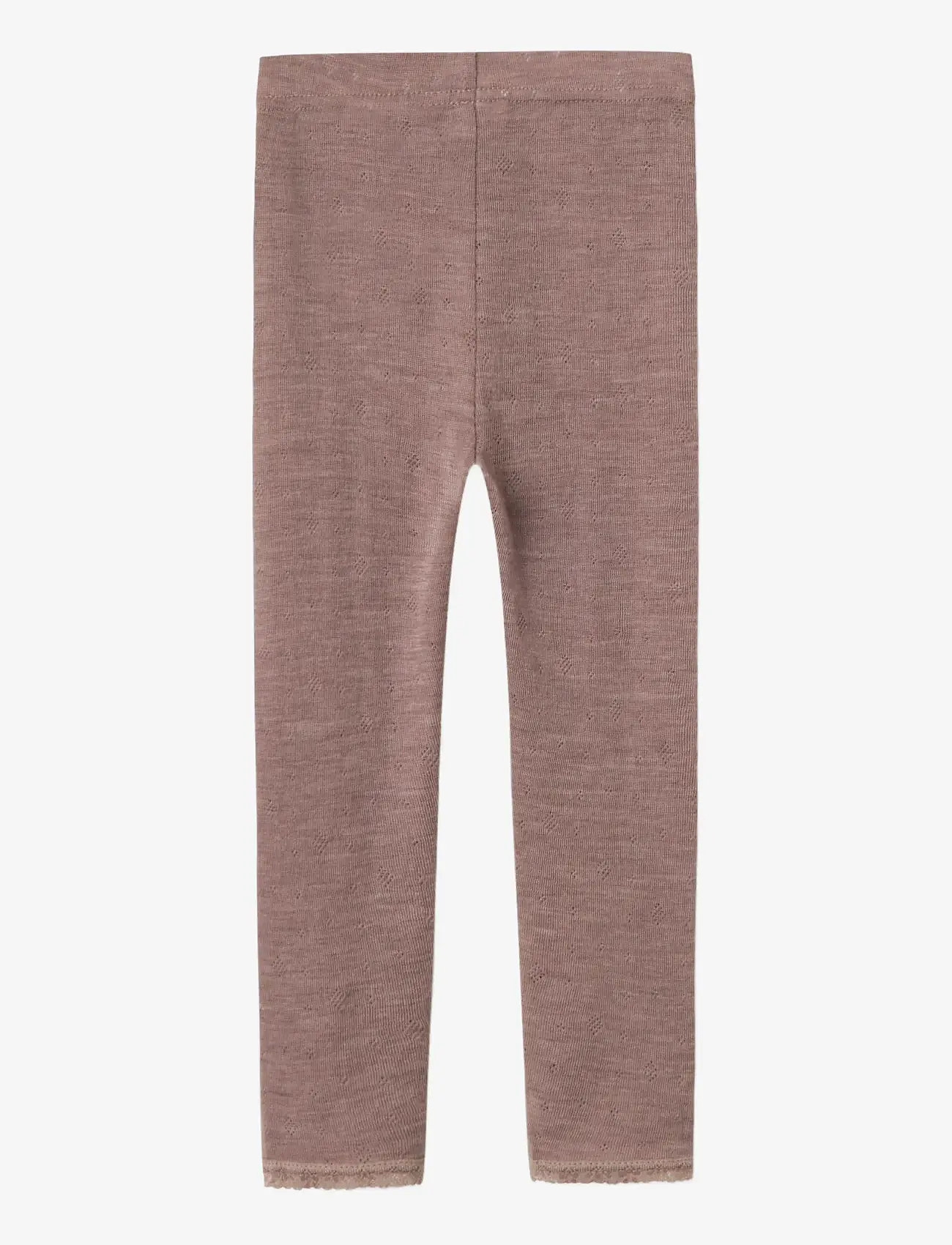 name it - NMFWANG WOOL NEEDLE LEGGING SOLID NOOS - de laveste prisene - antler - 2