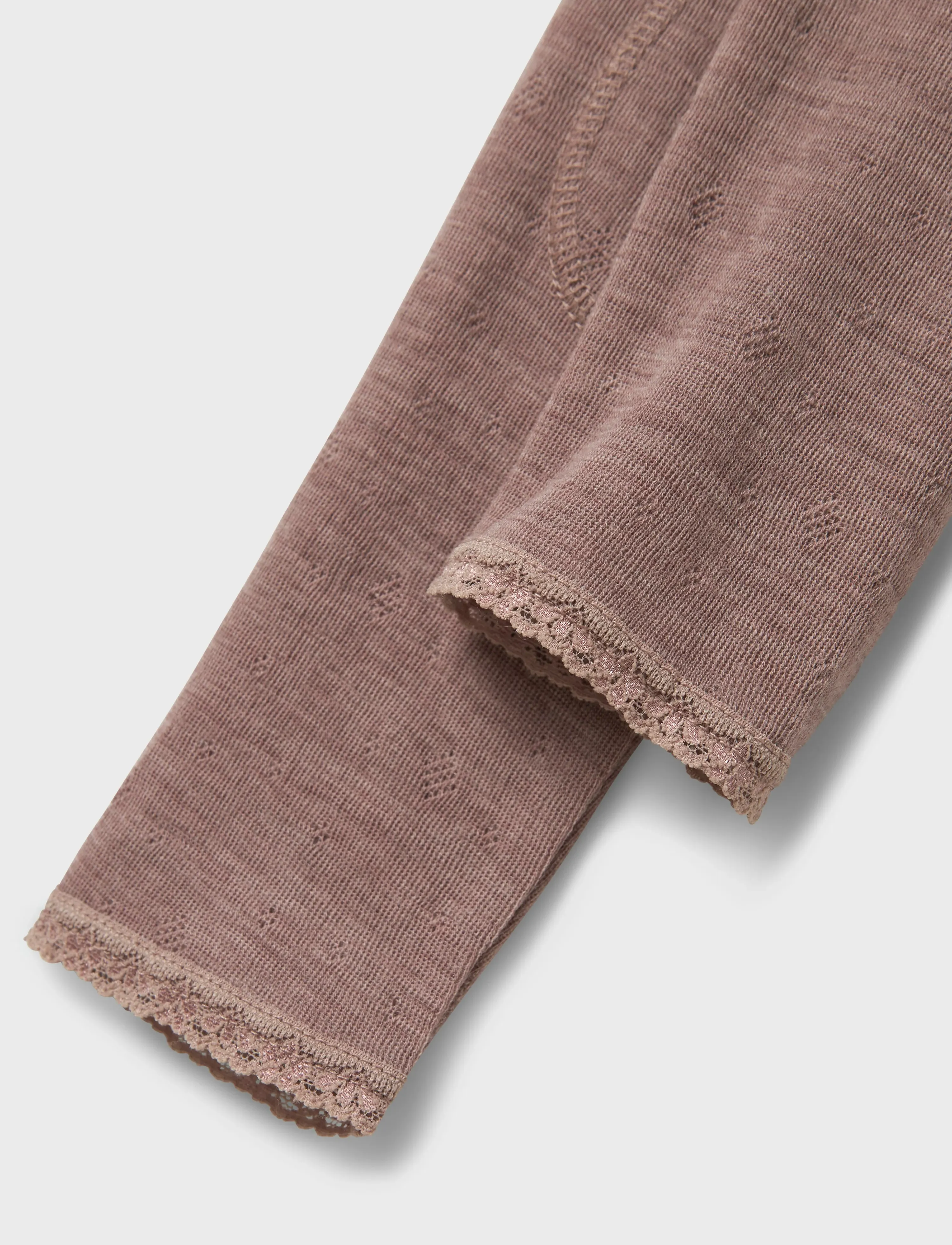 name it - NMFWANG WOOL NEDDLE LEGGING SOLID NOOS - base layer baby - antler - 3