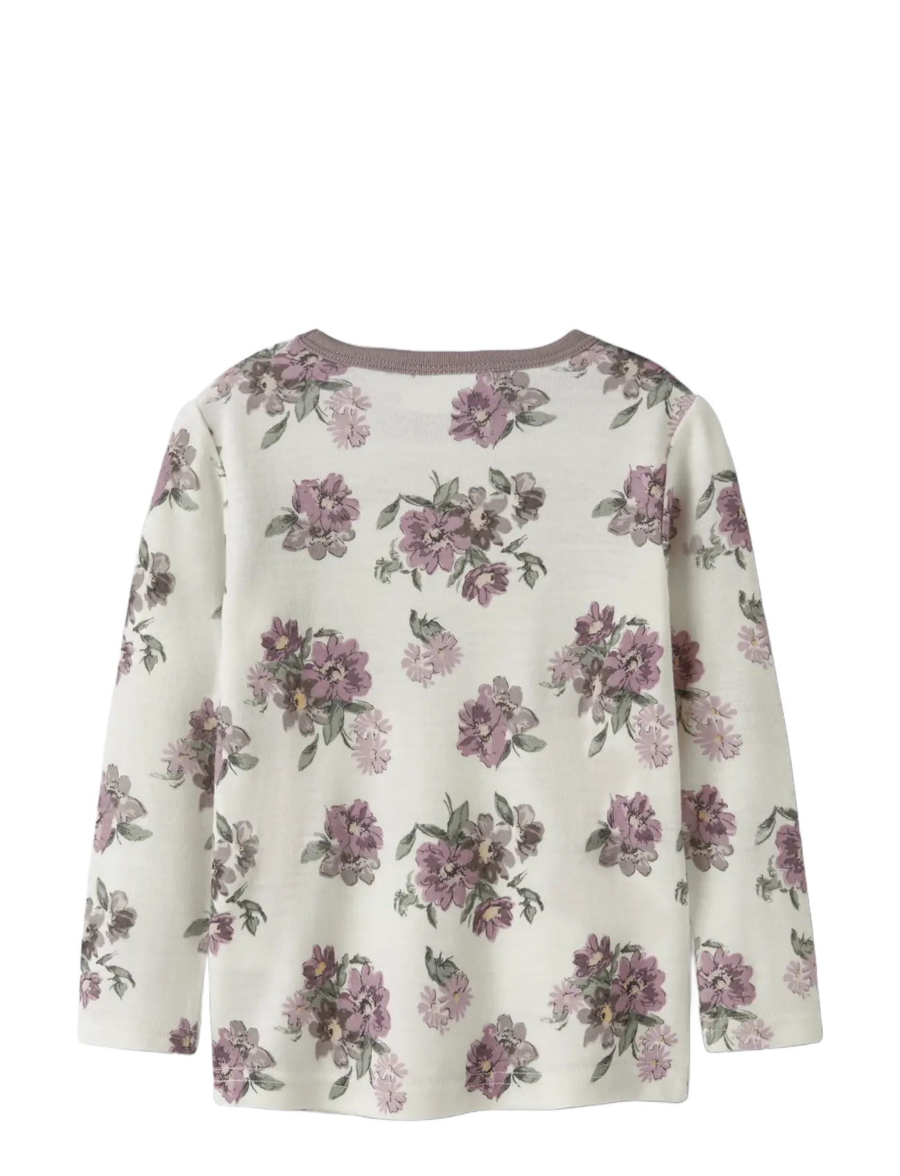 name it - NMFWILLITUS WOOL LS TOP - snow white - 1