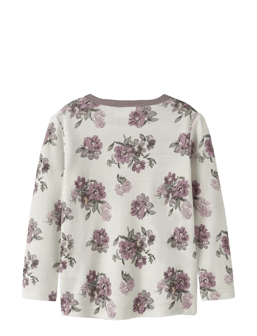 name it - NMFWILLITUS WOOL LS TOP - snow white - 1