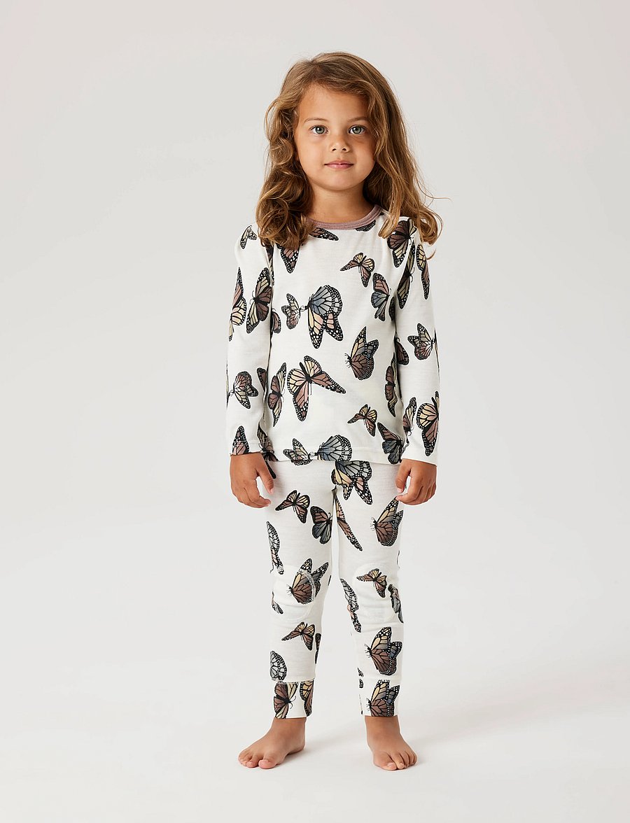 name it - NMFWILLITUS WOOL LEGGING - uldundertøj baby - snow white - 3