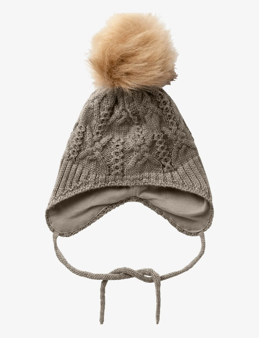 name it - NMFWRILLA WOOL KNIT HAT - wintermützen - walnut - 0