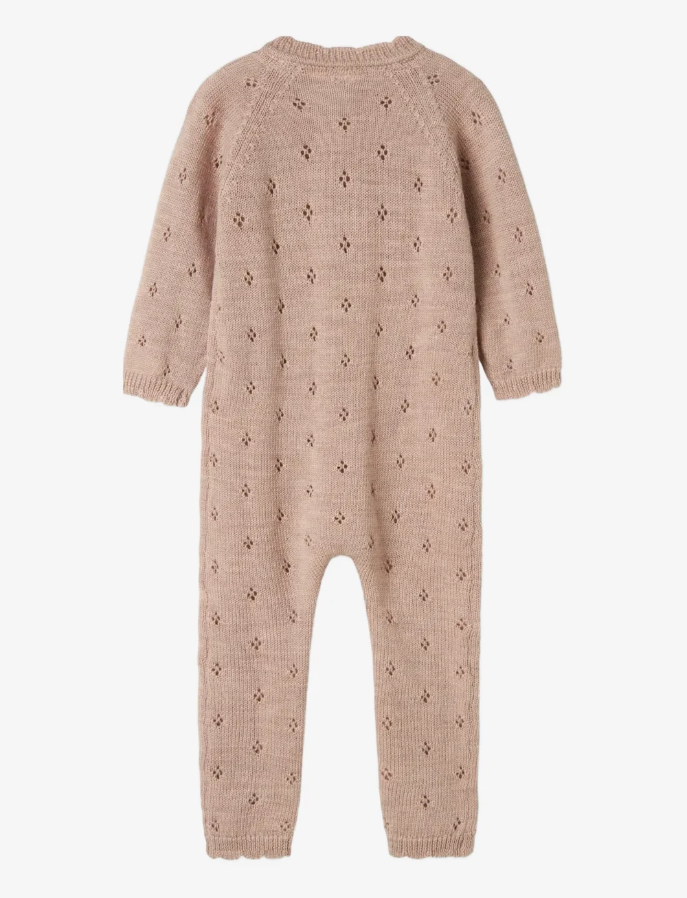 name it - NMFWRILLA WOOL LS KNIT SUIT - base layer baby - shadow gray - 1