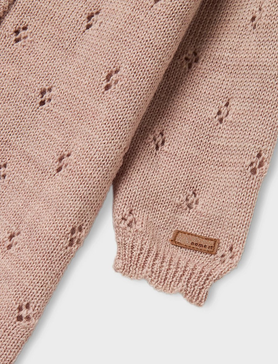 name it - NMFWRILLA WOOL LS KNIT SUIT - funkionsunterwäsche - baby - shadow gray - 1