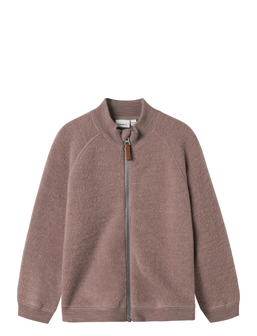 name it - NMFWMINO WOOL BRUSHED LS CARD - cardigans - antler - 1