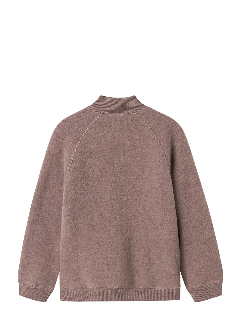 name it - NMFWMINO WOOL BRUSHED LS CARD - kardiganid - antler - 1