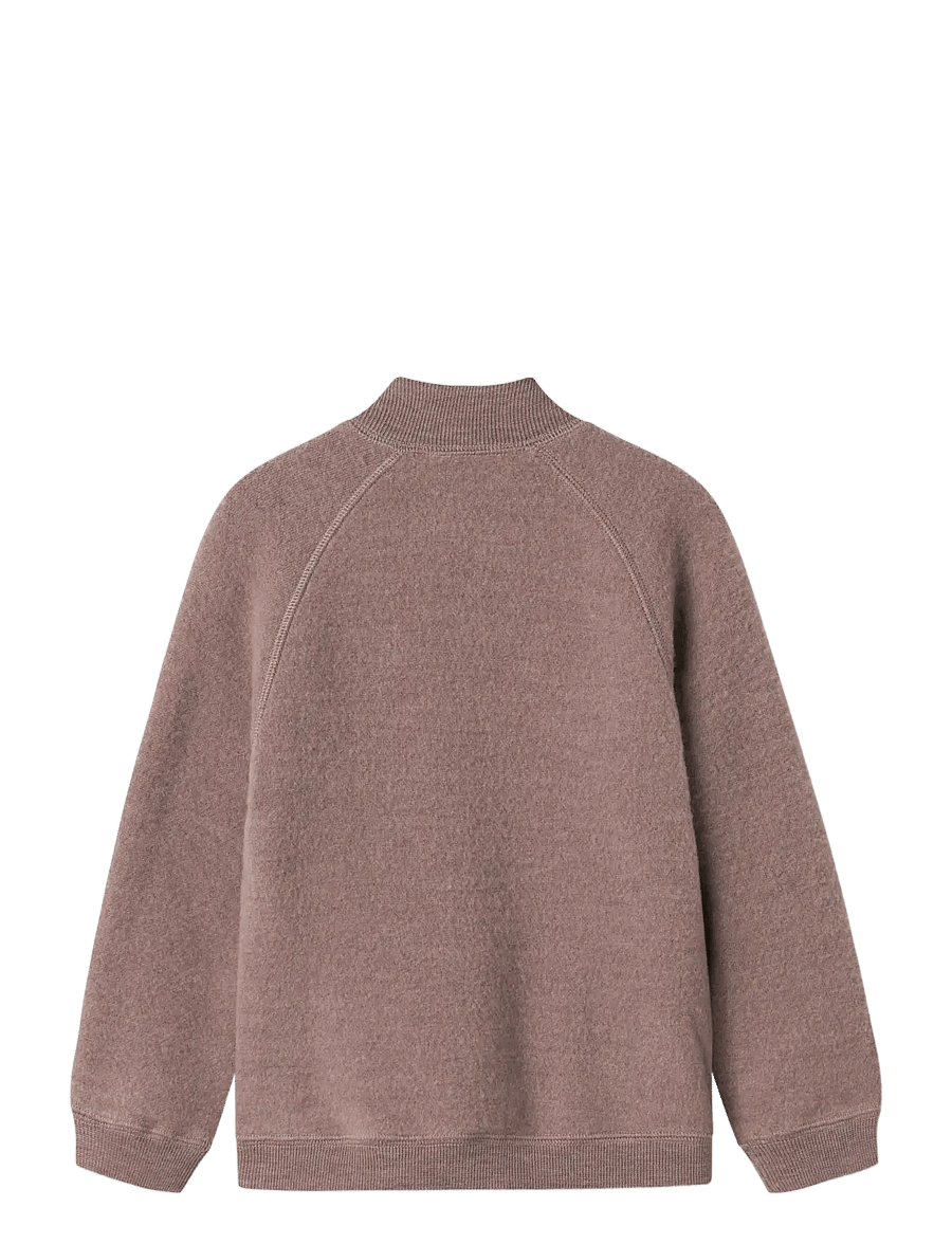 name it - NMFWMINO WOOL BRUSHED LS CARD - cardigans - antler - 2
