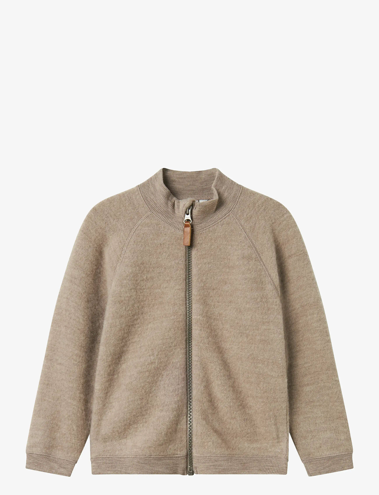 name it - NMFWMINO WOOL BRUSHED LS CARD - efterårstøj - satellite - 0