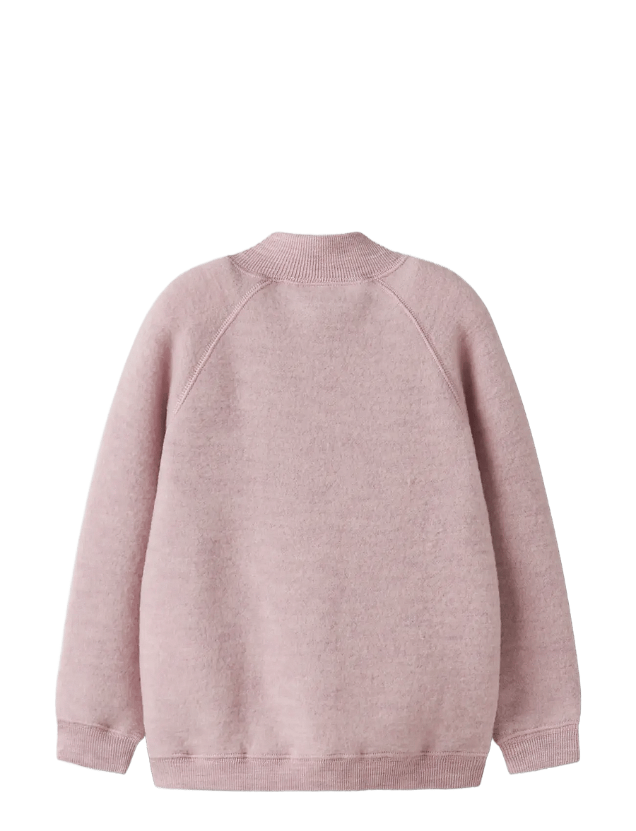 name it - NMFWMINO WOOL BRUSHED LS CARD - violet ice - 2