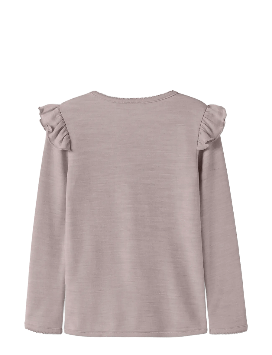 name it - NMFWYLA WO/VI LS TOP - langärmelig - violet ice - 1