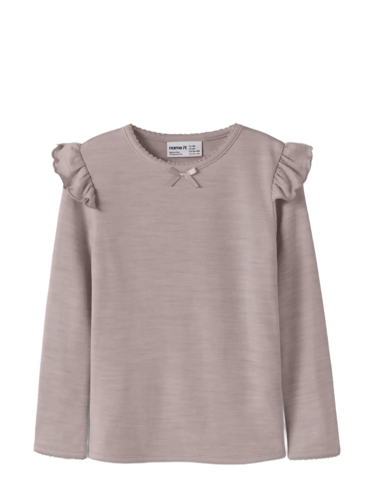 name it - NMFWYLA WO/VI LS TOP - langärmelig - violet ice - 2