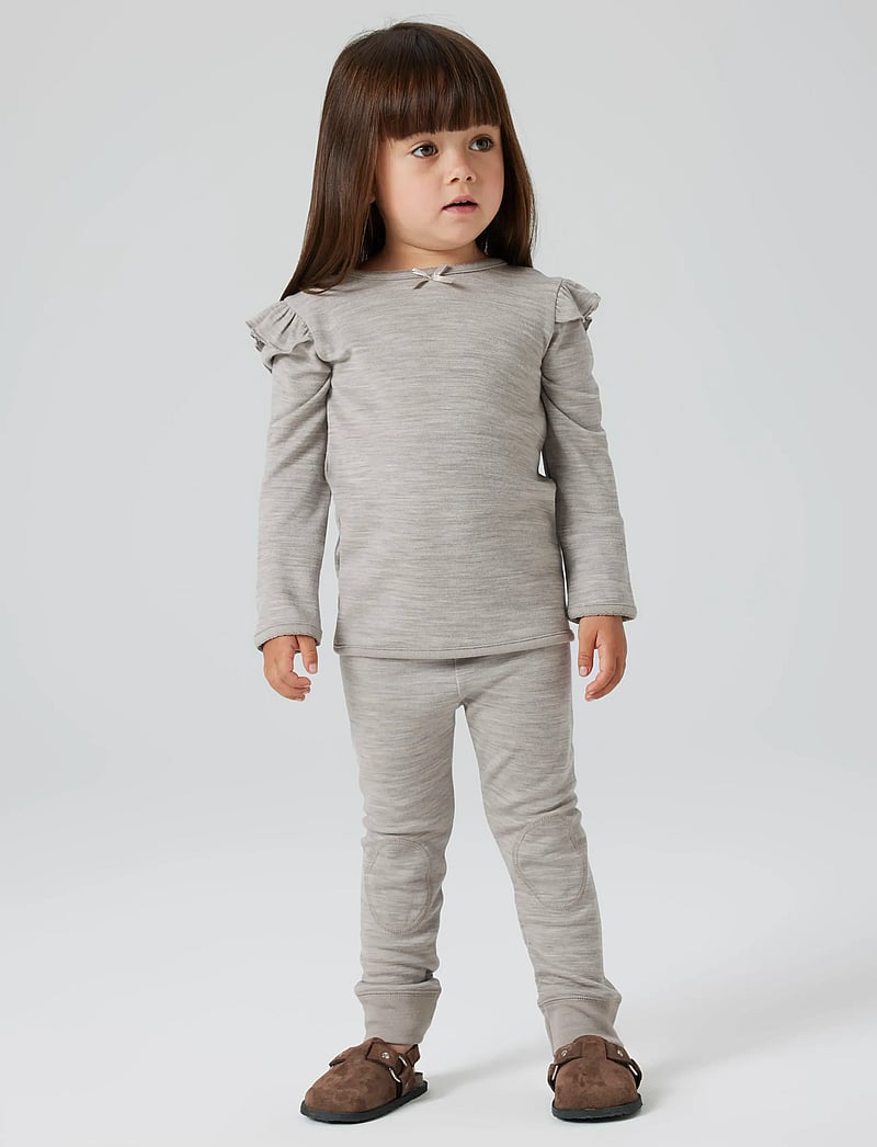 name it - NMFWYLA WO/VI LEGGING - funkionsunterwäsche - hosen - satellite - 3