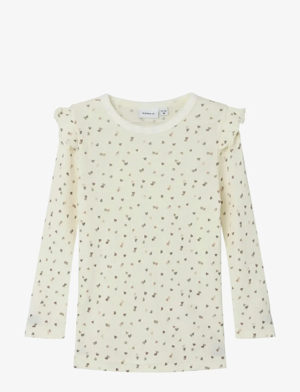 name it - NMFWOMI WO/MO LS TOP - langärmelig - snow white - 0