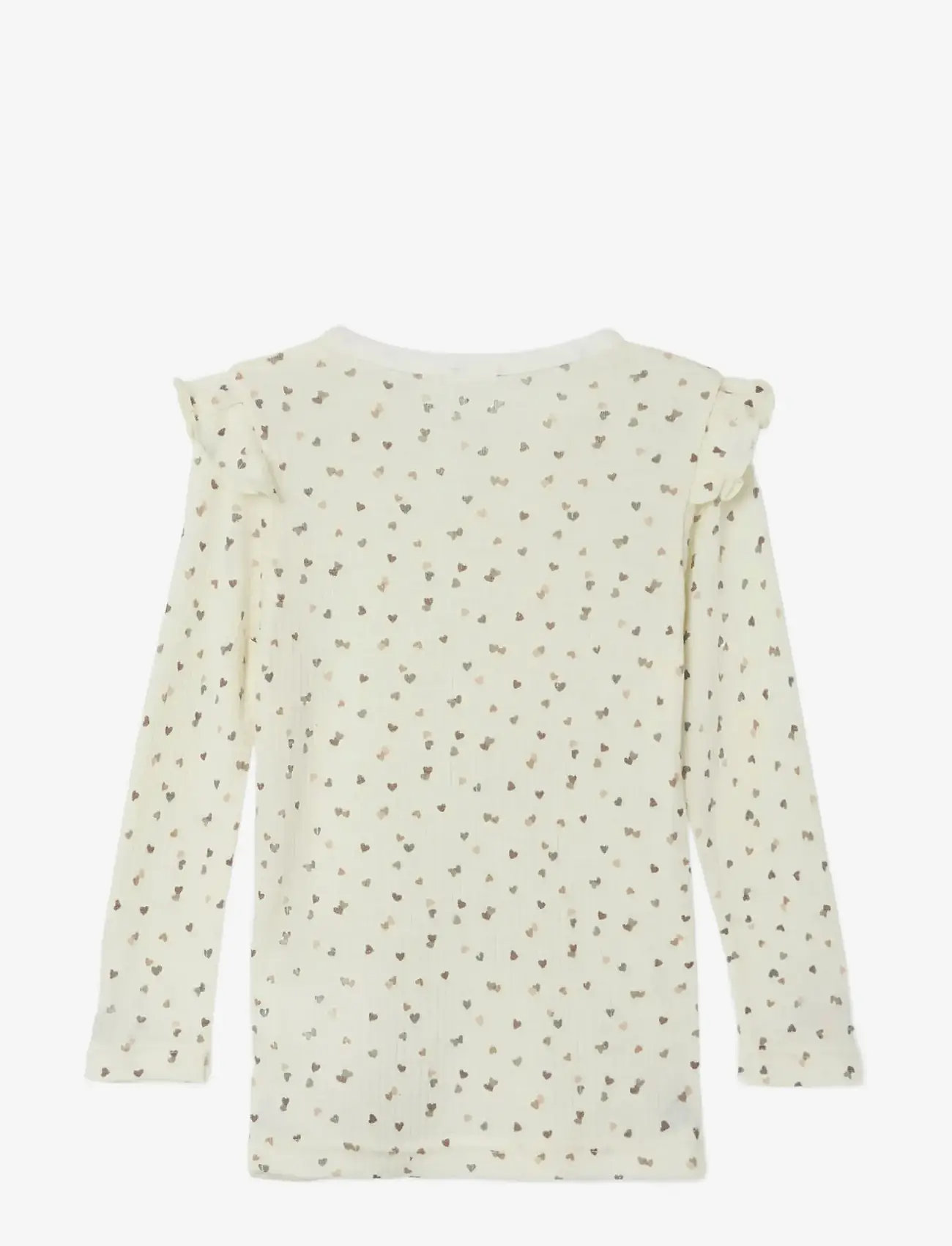 name it - NMFWOMI WO/MO LS TOP - langærmede t-shirts - snow white - 1