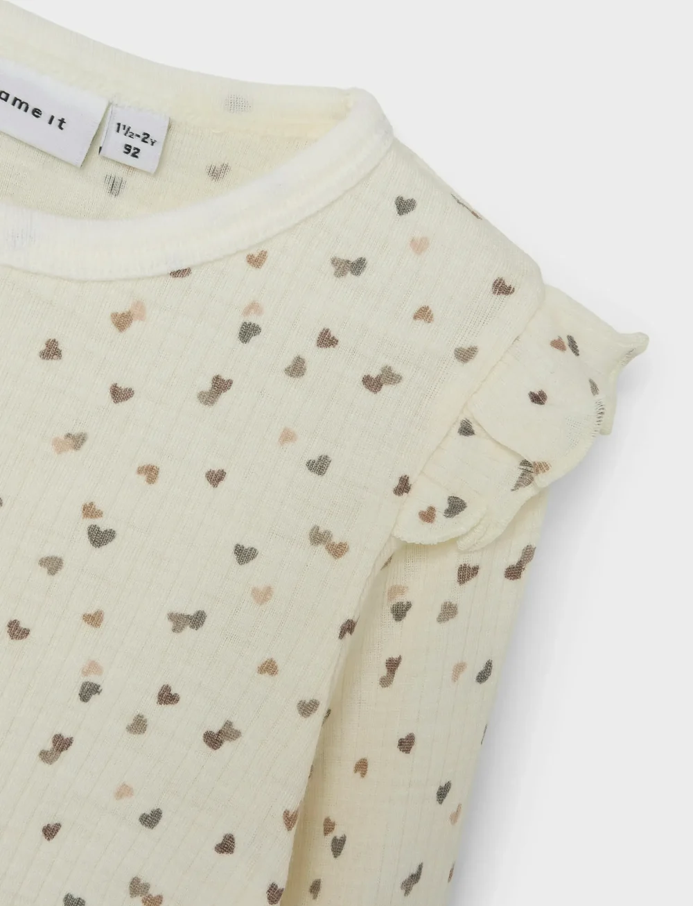 name it - NMFWOMI WO/MO LS TOP - langärmelig - snow white - 2