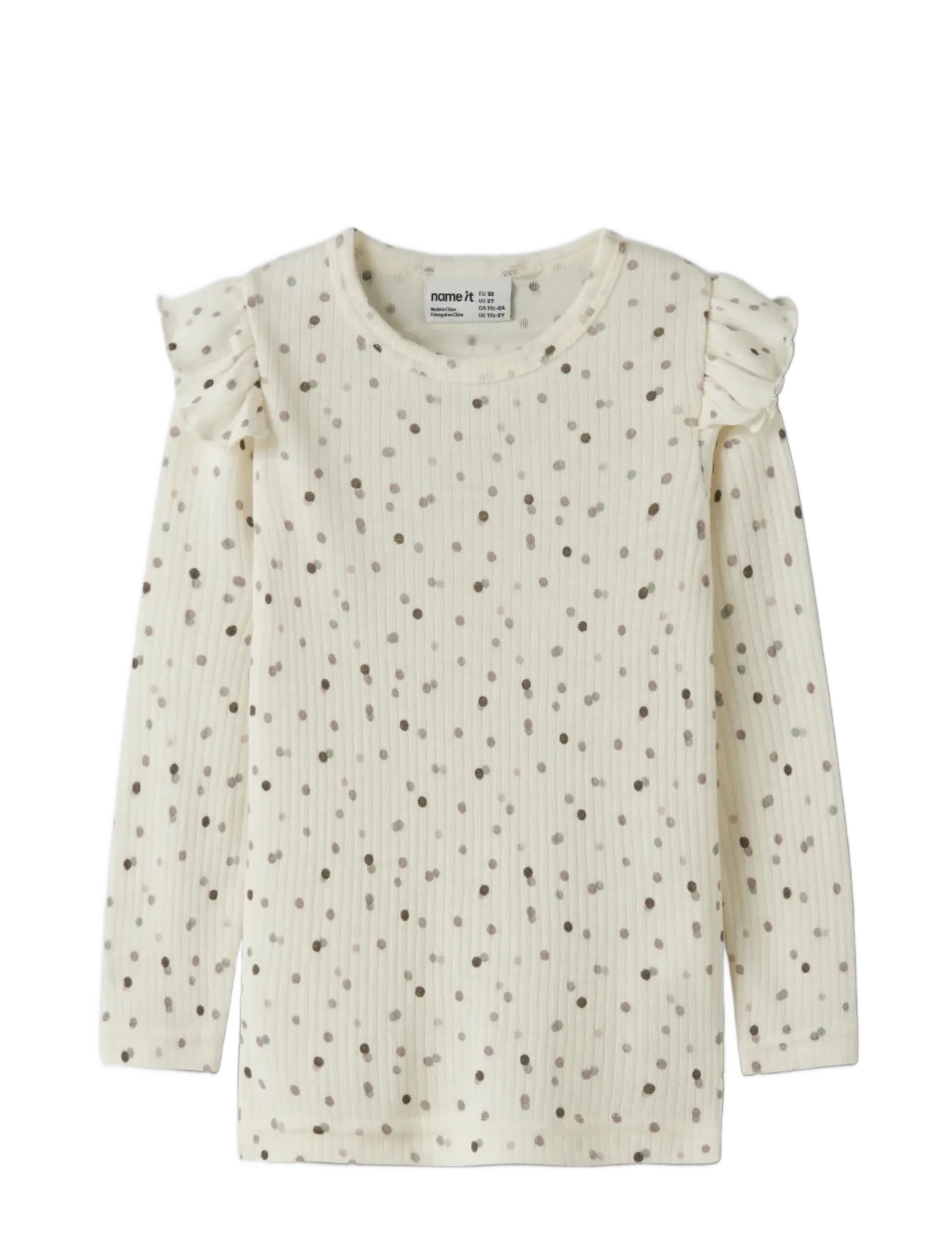 name it - NMFWOMI WO/MO LS TOP - langærmede t-shirts - snow white - 2