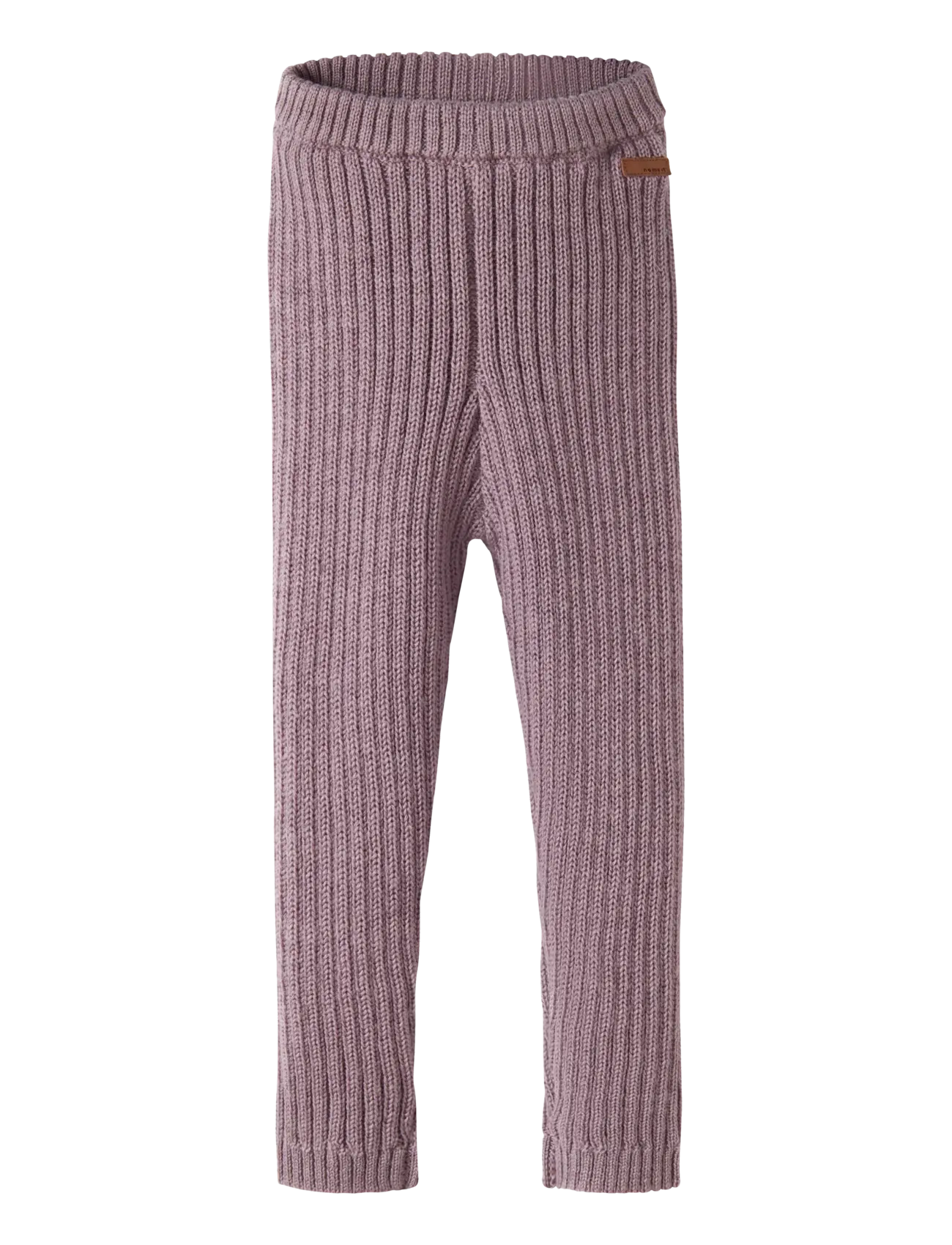 name it NMFWRISS WOOL KNIT LEGGING - Tøj - TOADSTOOL / pink/rose