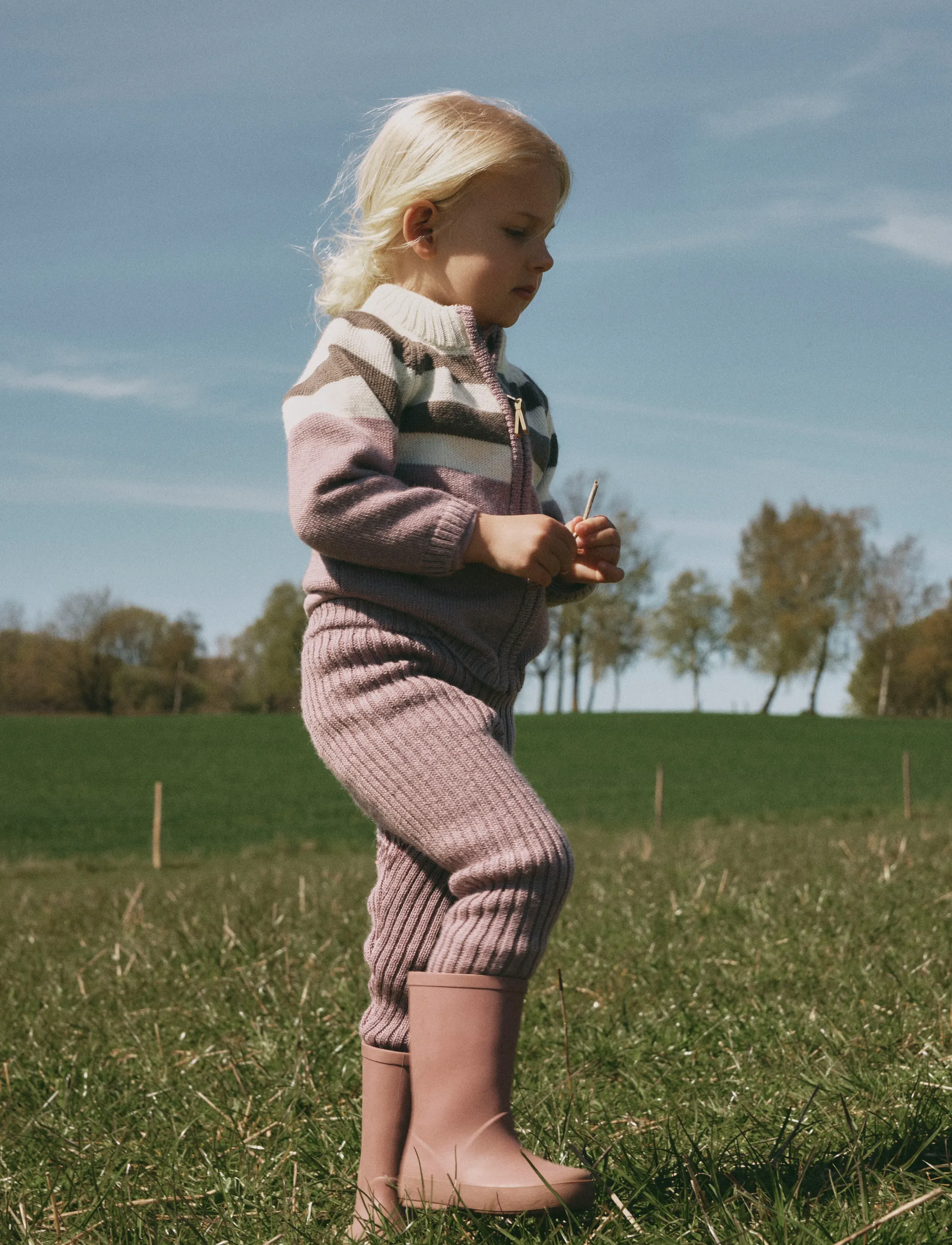 name it - NMFWRISS WOOL KNIT LEGGING - toadstool - 2