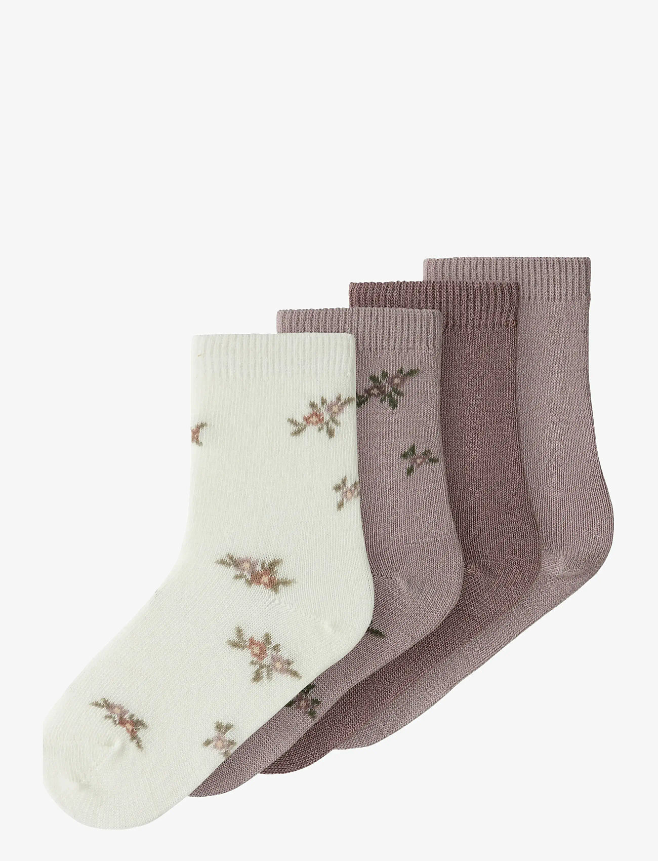 name it - NMFWAK WO/BL 4P SOCK - efterårstøj - shadow gray - 0