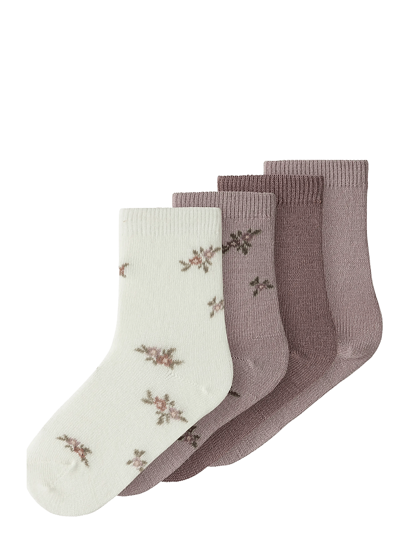 name it - NMFWAK WO/BL 4P SOCK - strømper - shadow gray - 0