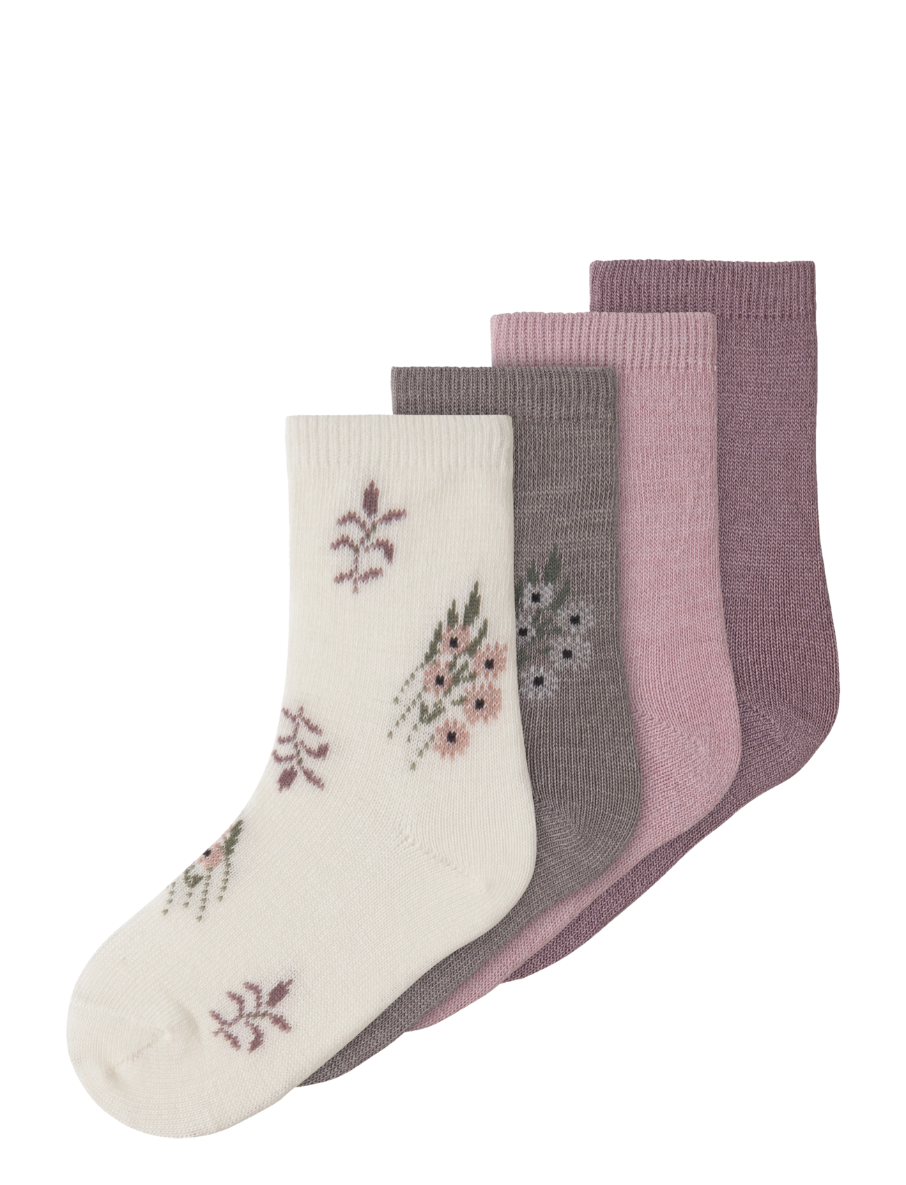 name it NMFWAK WO/BL 4P SOCK - Inspiration - TOADSTOOL / grey