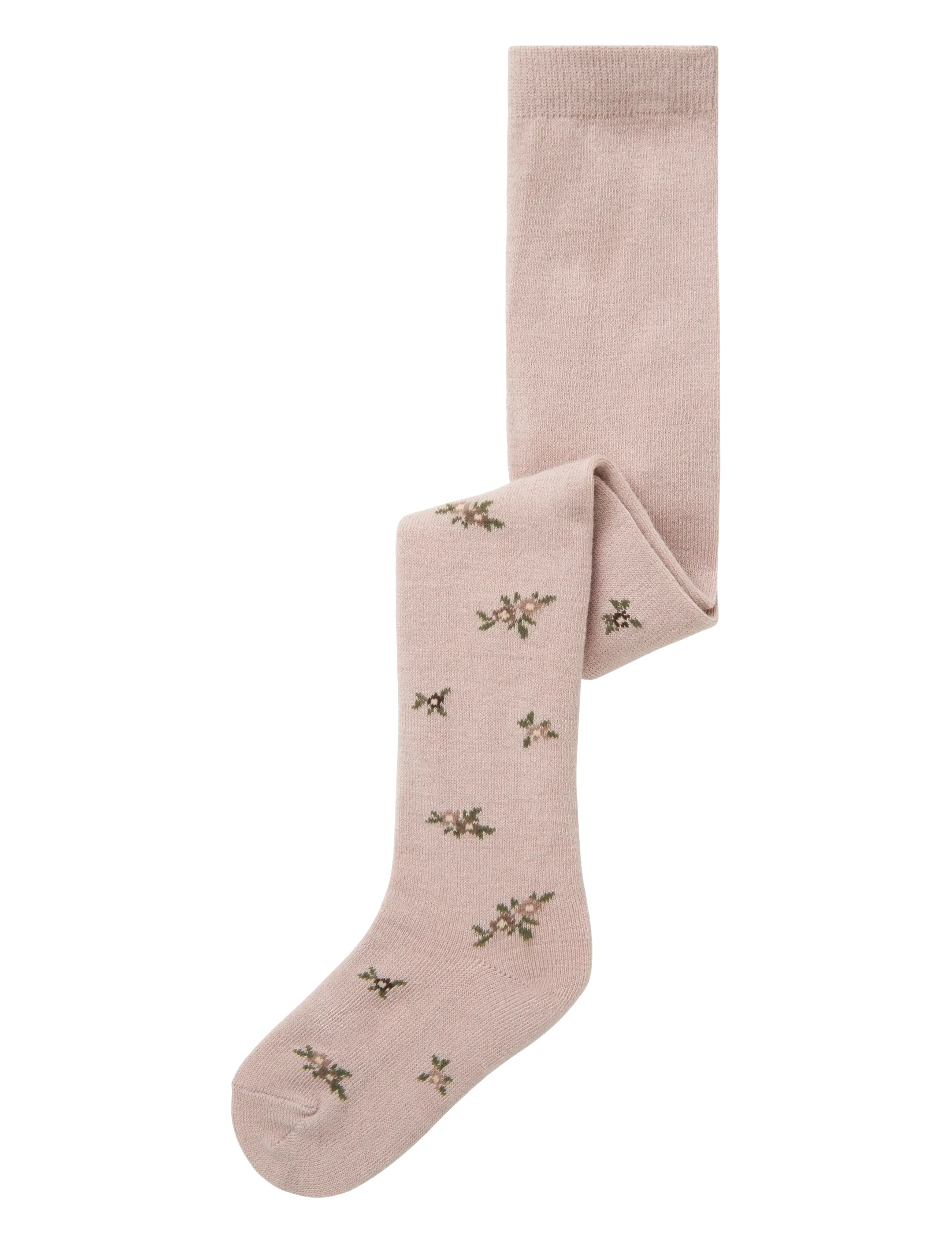 name it NMFWAK WO/BL PANTYHOSE AOJ - Strumpor & Tights - SHADOW GRAY / pink/rose