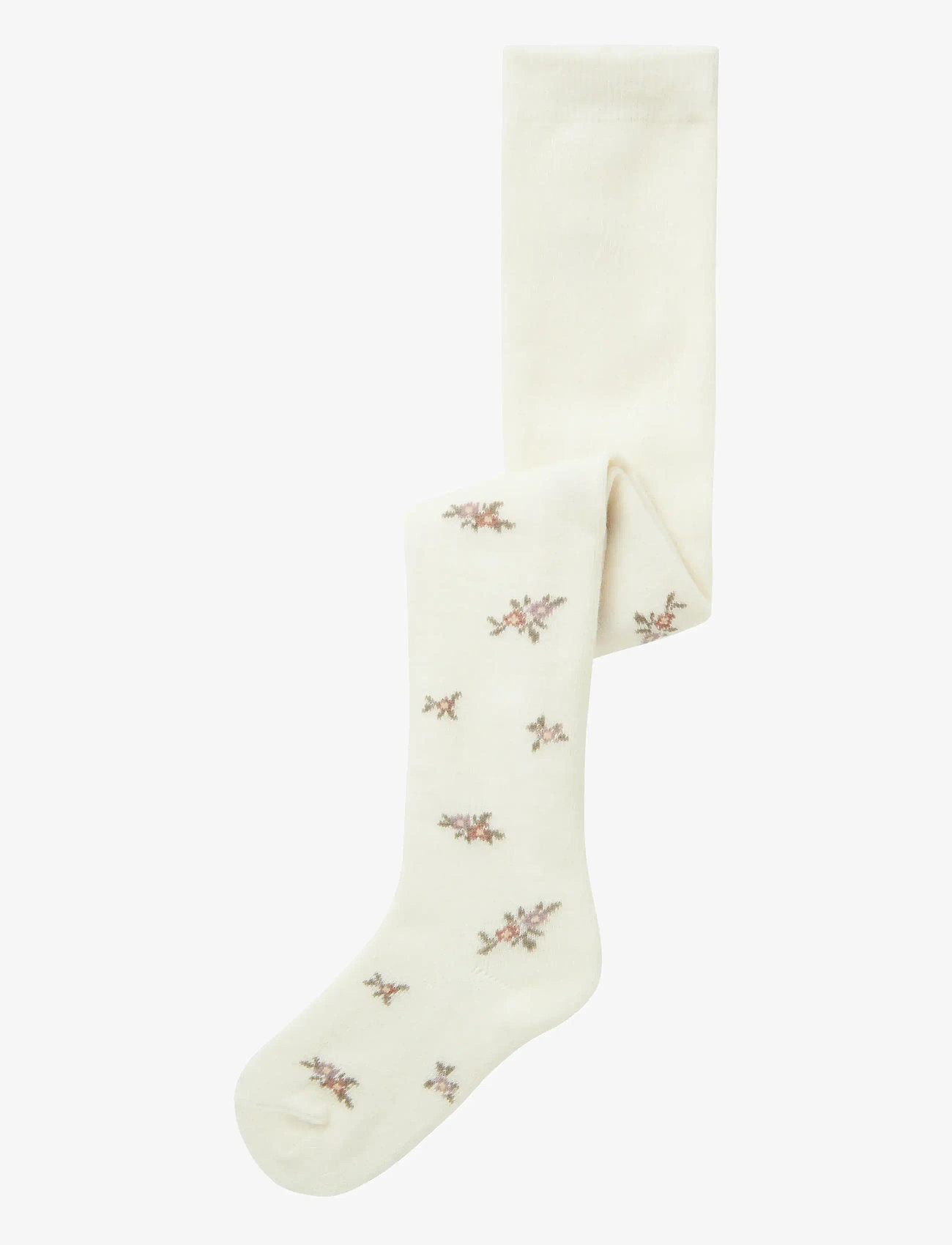 name it - NMFWAK WO/BL PANTYHOSE AOJ - strømpebukser - snow white - 2