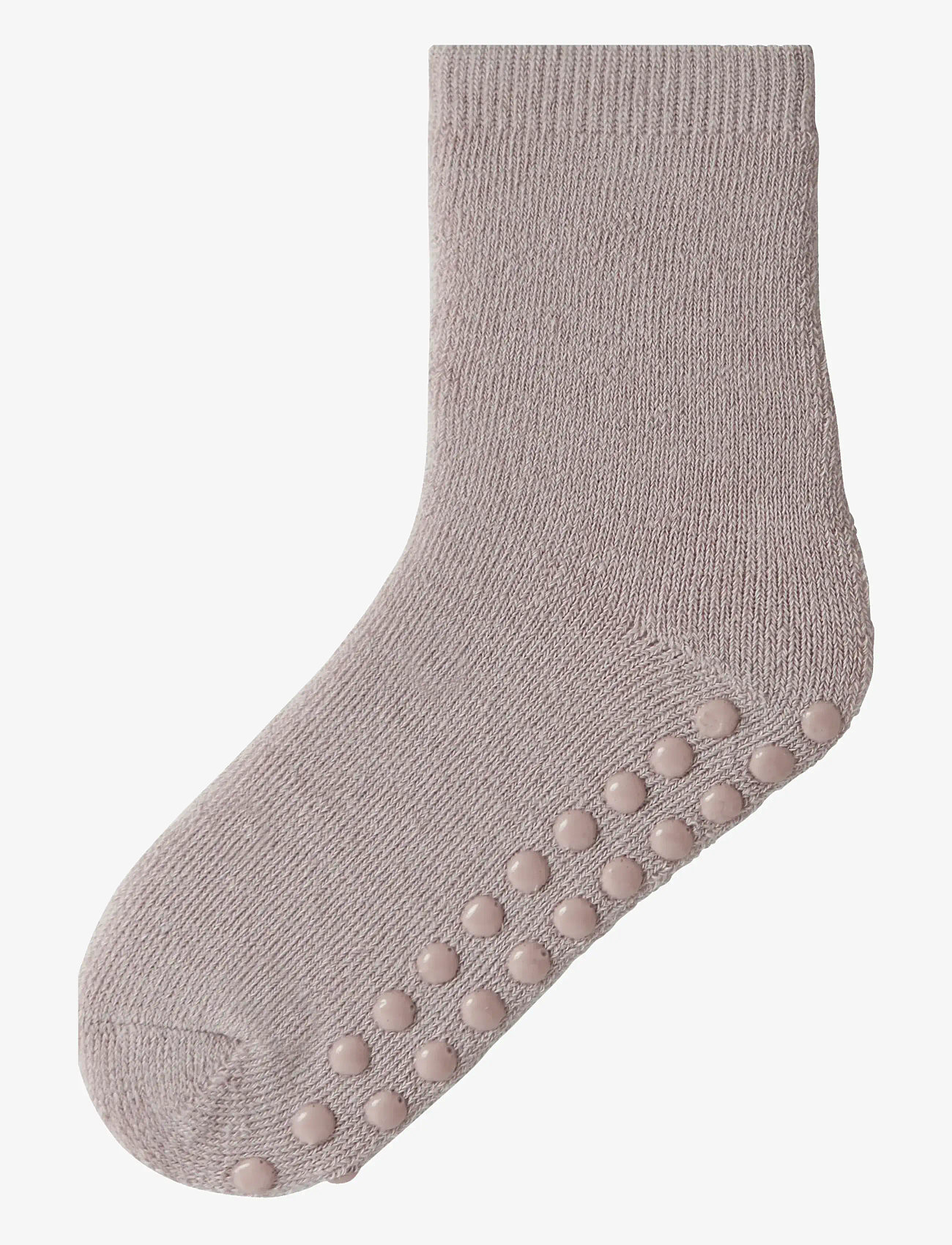 name it - NMFWAKSI WO/BL TERRY SOCK W/NON SKID - skridsikre sokker - shadow gray - 0