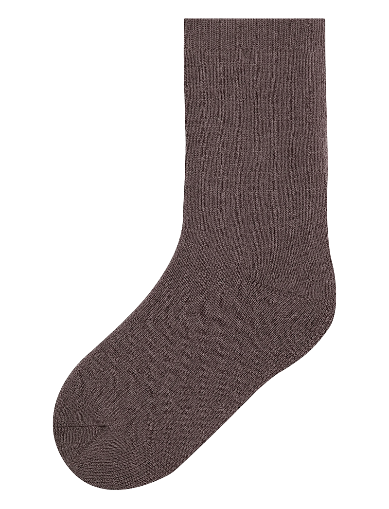 name it - NMFWAKSI WO/BL TERRY SOCK - strømper - sparrow - 0