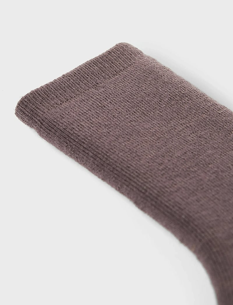 name it - NMFWAKSI WO/BL TERRY SOCK - strømper - sparrow - 1