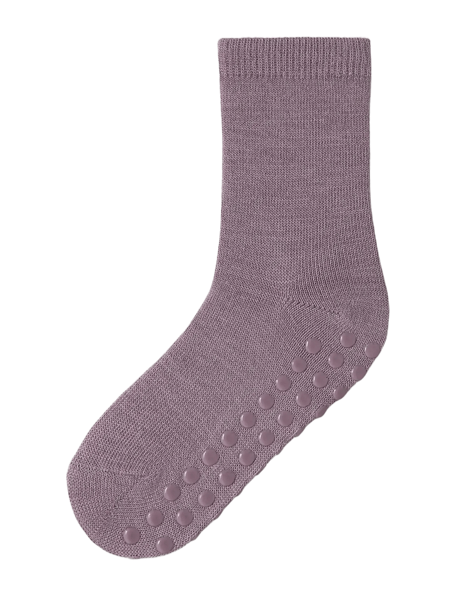 name it - NMFWAK WO/BL 2P SOCK W/NON SKID - anti-rutsch socken - satellite - 1