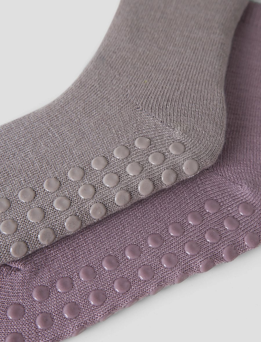 name it - NMFWAK WO/BL 2P SOCK W/NON SKID - anti-rutsch socken - satellite - 2