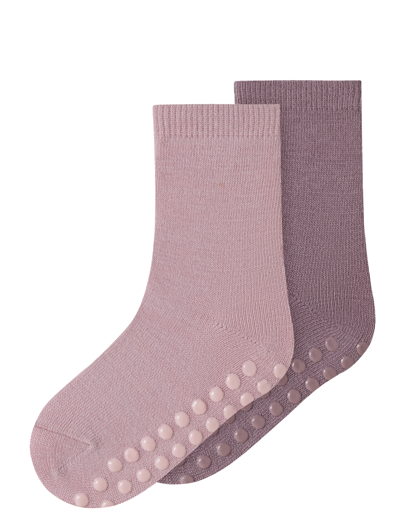 name it NMFWAK WO/BL 2P SOCK W/NON SKID - Halksockor - VIOLET ICE / purple