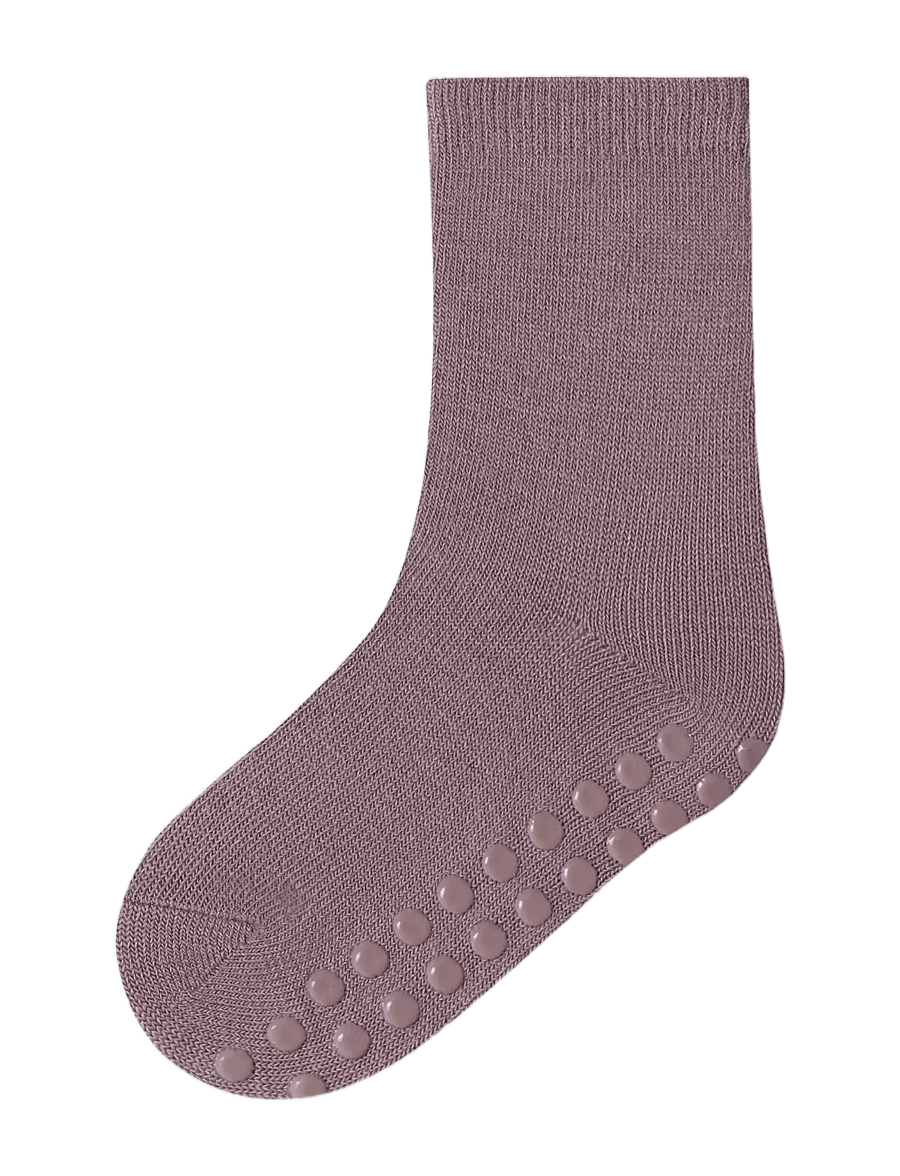 name it - NMFWAK WO/BL 2P SOCK W/NON SKID - halksockor - violet ice - 1