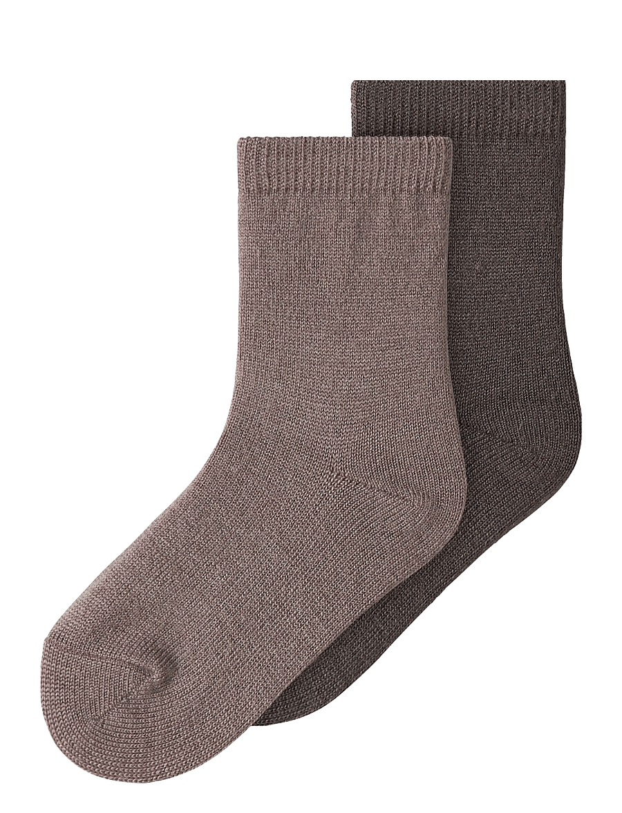 name it - NMFWAKTA WO/VI 2P SOCK - zeķes - antler - 0