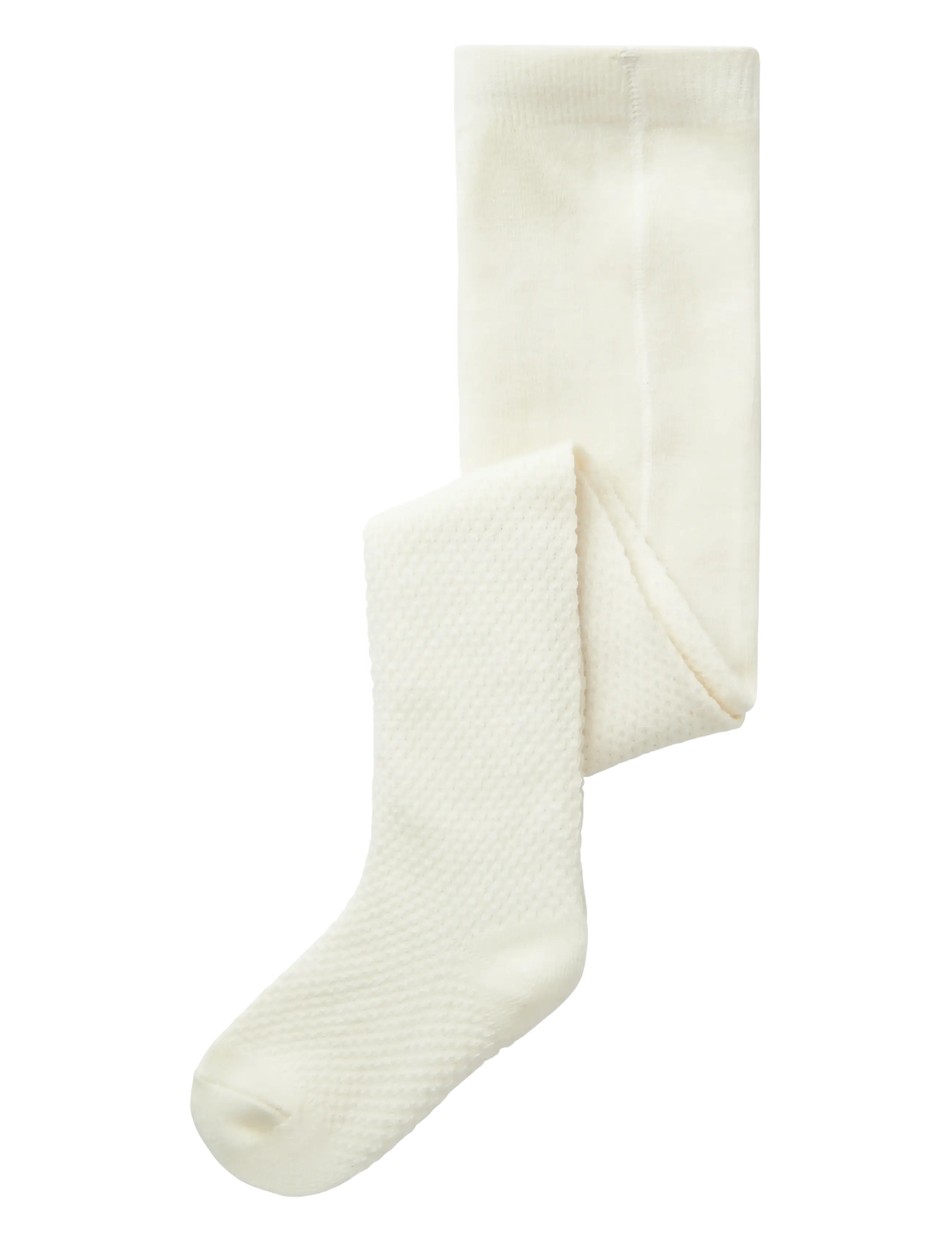 name it Nmfwakma Wo/Bl Structure Pantyhose, Børn, Strukturerede Strømpebukser, Cream, Str: 86-92