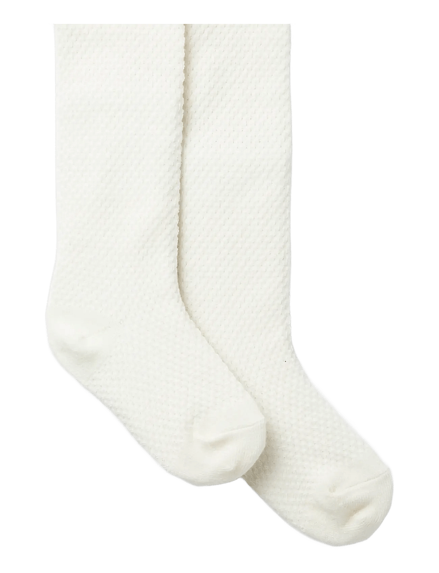 name it - NMFWAKMA WO/BL STRUCTURE PANTYHOSE - strumpfhosen - snow white - 2