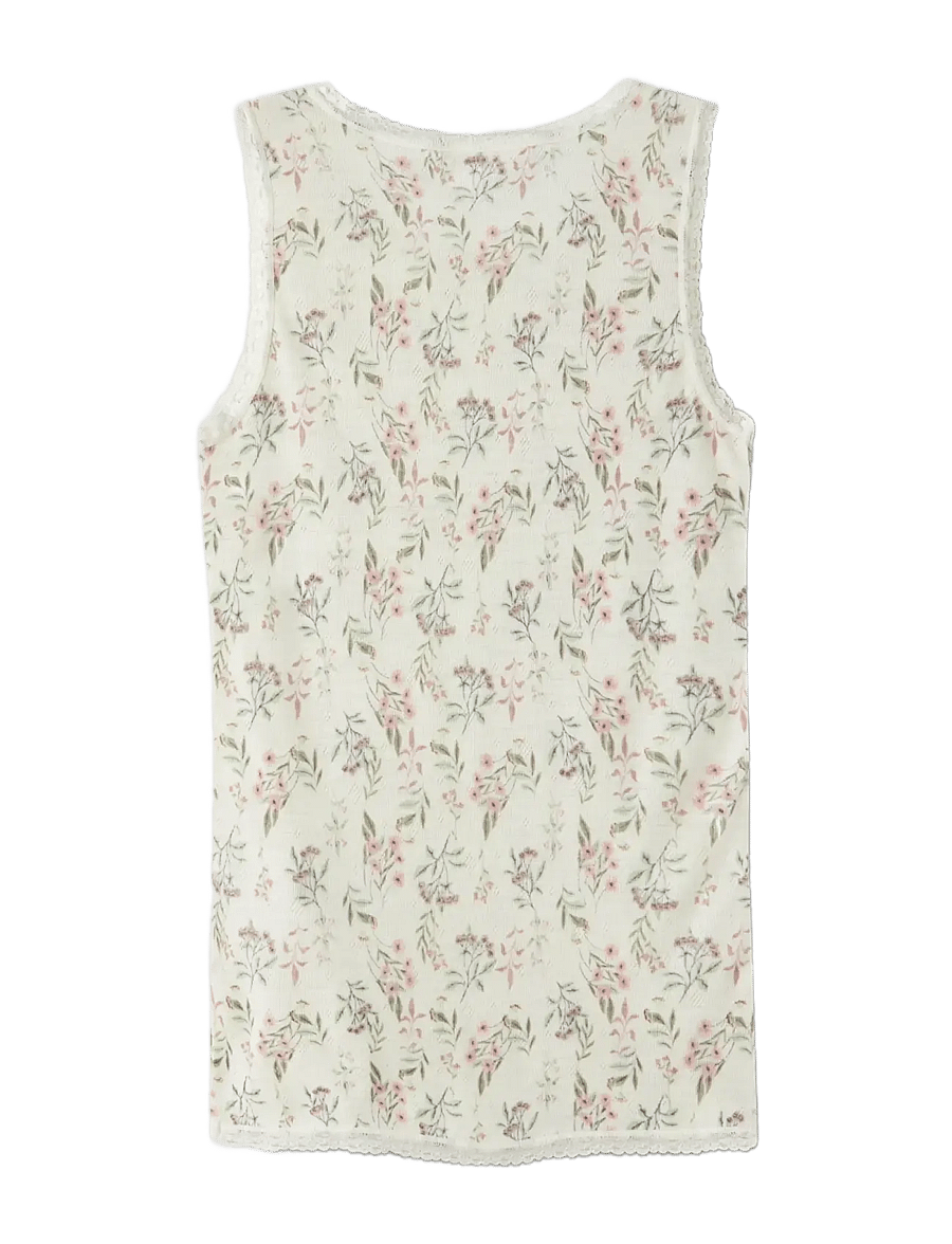 name it - NKFWANG WOOL NEEDLE TANK TOP - snow white - 1