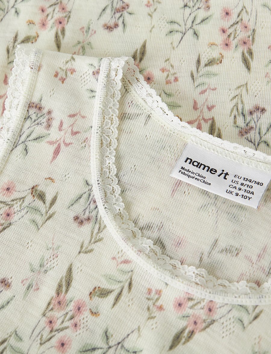 name it - NKFWANG WOOL NEEDLE TANK TOP - snow white - 2