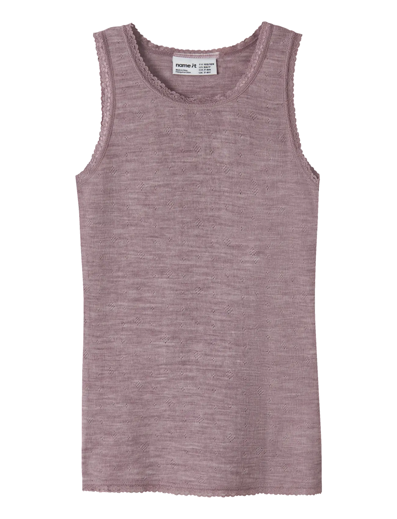 name it NKFWANG WOOL NEEDLE TANK TOP - Vestid - TOADSTOOL / pink/rose