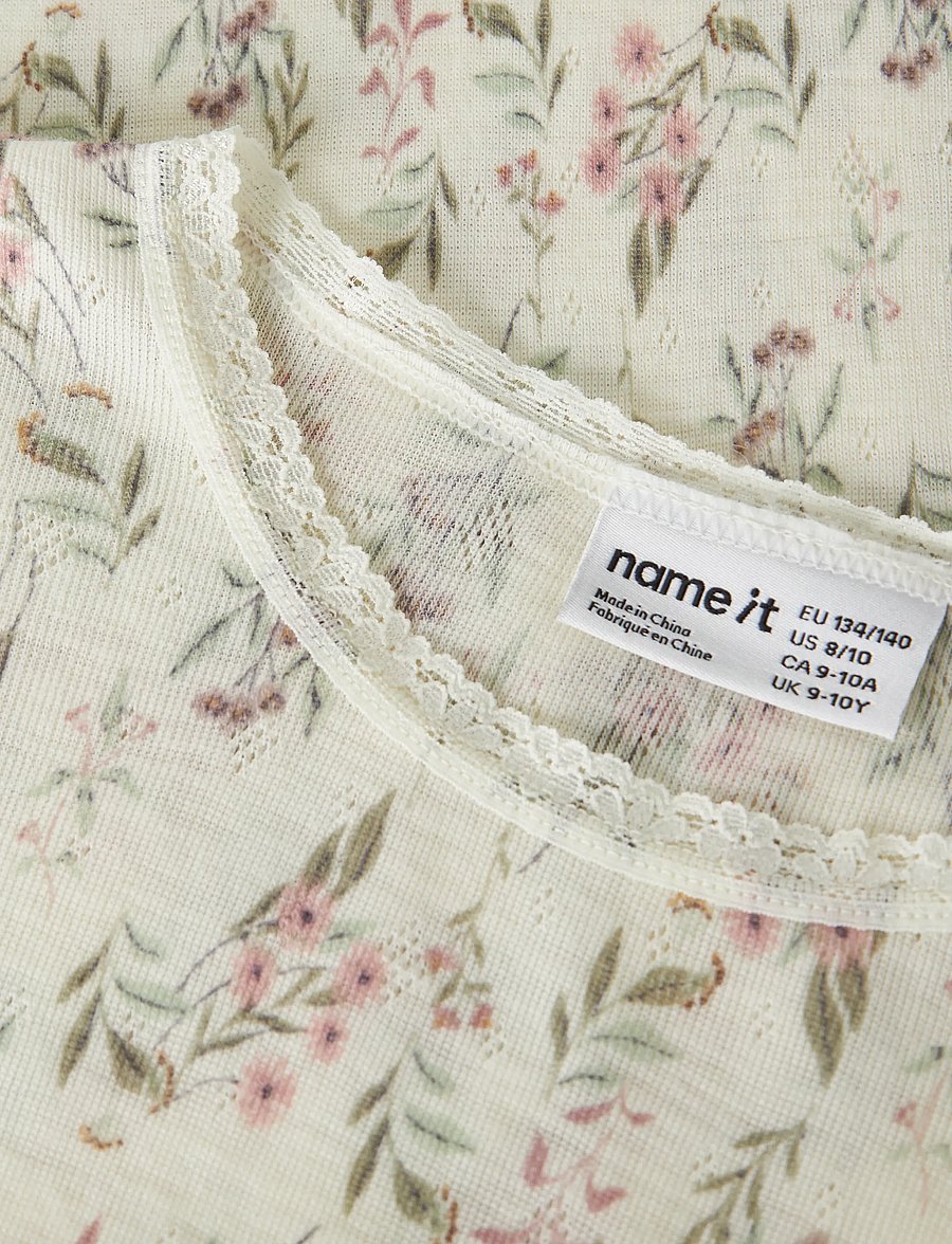name it - NKFWANG WOOL NEEDLE LS TOP - langärmelig - snow white - 2